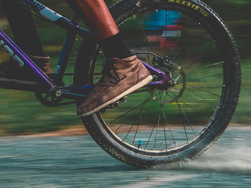 Photo from Pexels of a bicyclist