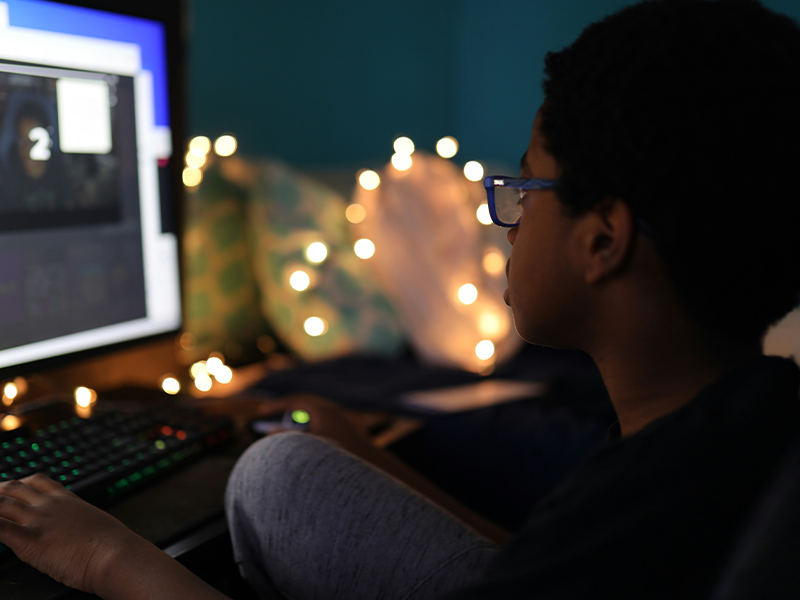 Photo from Ralston Smith of Unsplash of a person working at a computer